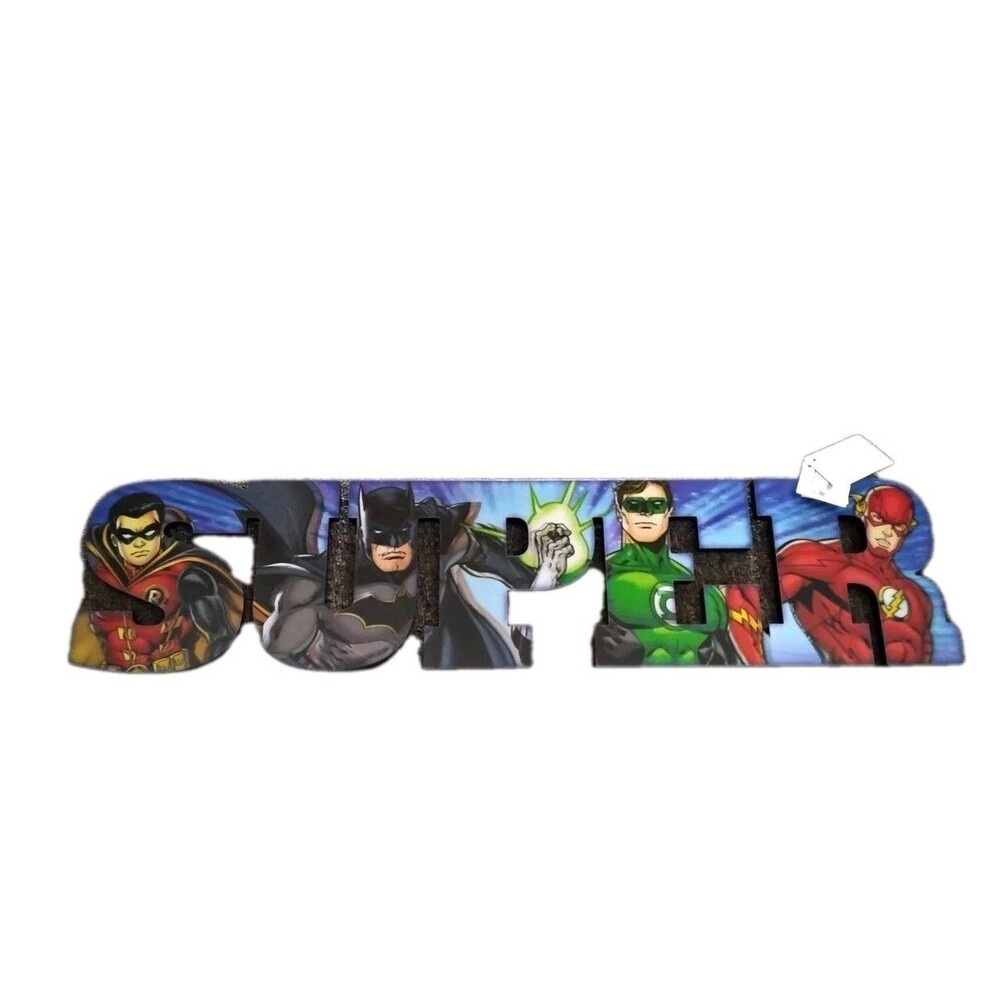Marvel Super Letters 3D Lenticular Wall Decor Open Road 25 x 6 NEW